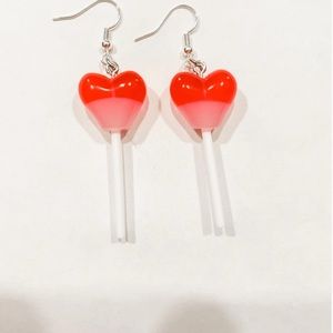 Candy heart earrings